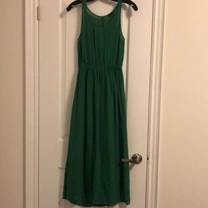 Club Monaco green chiffon maxi dress size 0